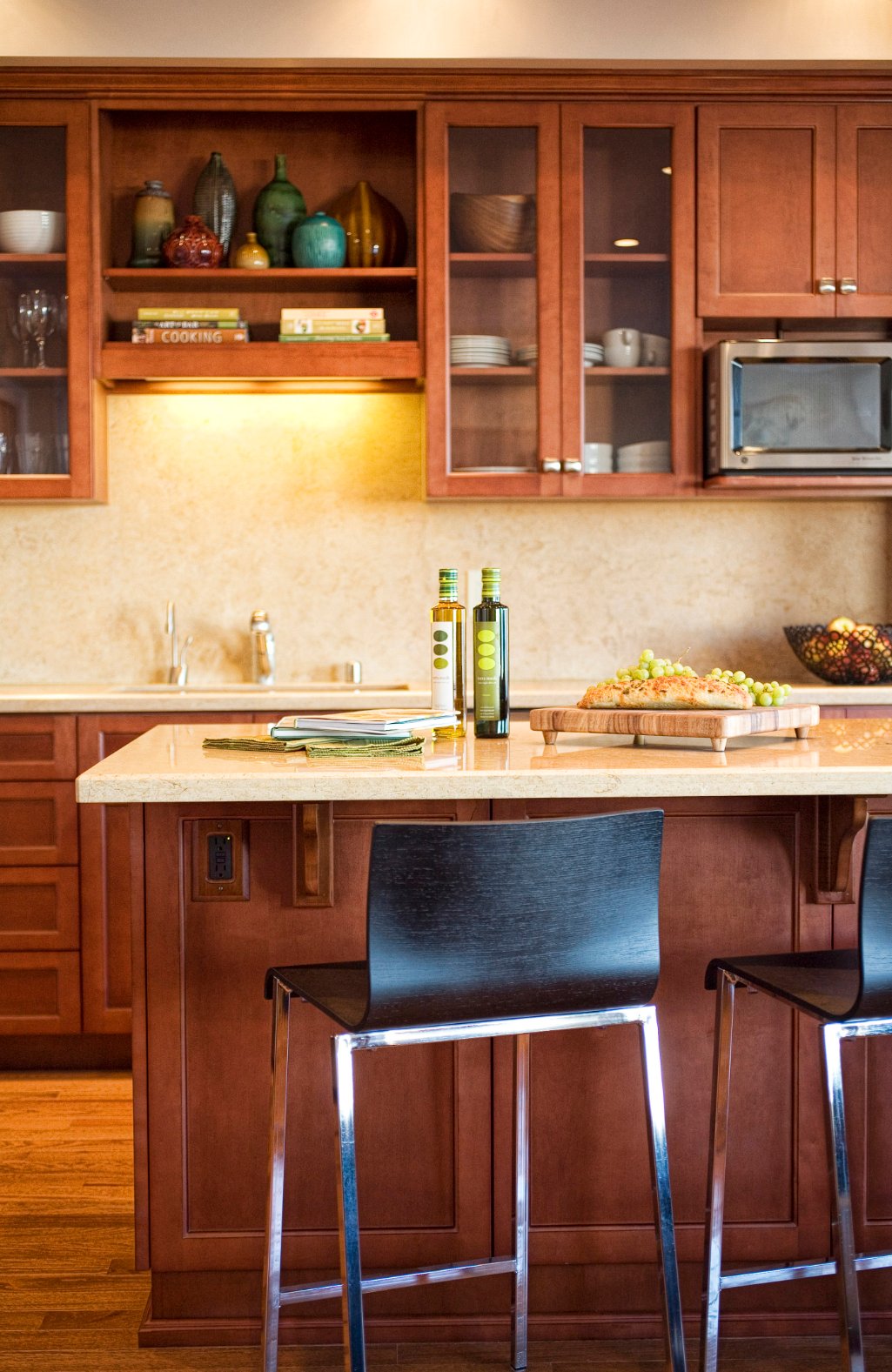 Green Street A Residence kitchen cabinetry detail