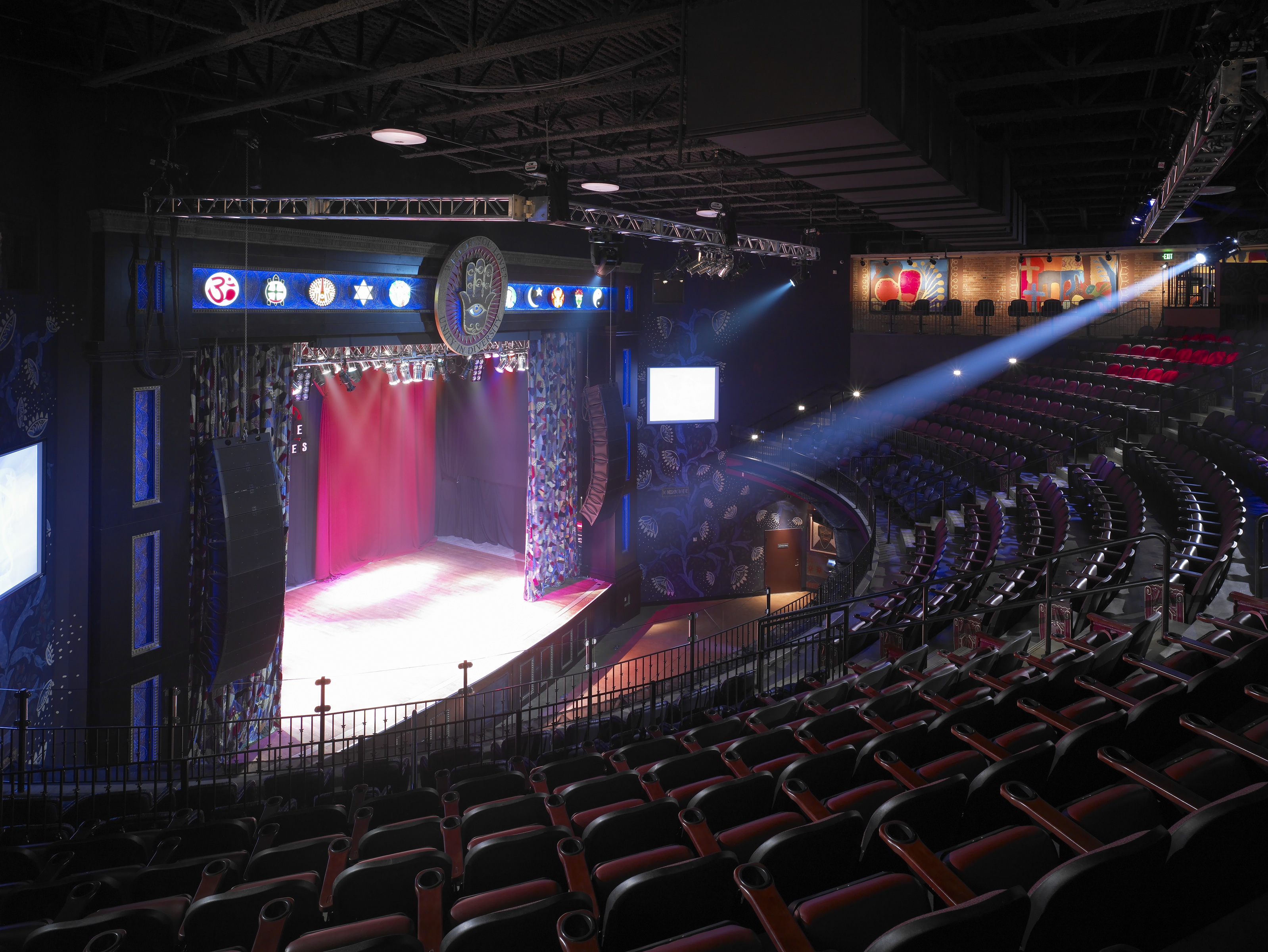 House of Blues concert hall with tiered seating and a dramatic proscenium